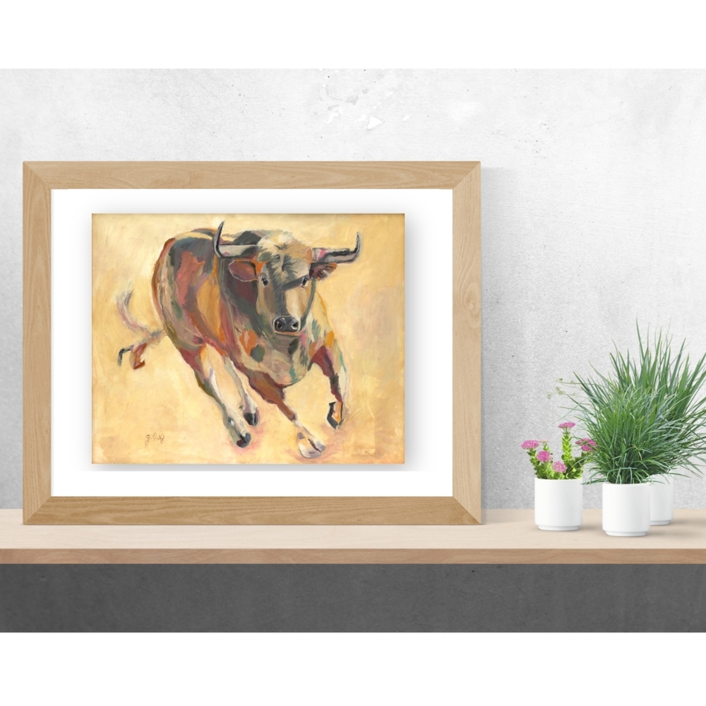Art print of Charging Bull fine art print